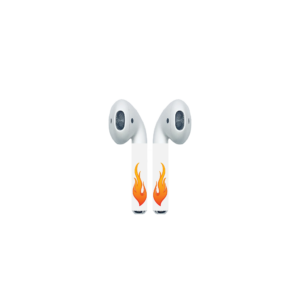 Graphic Flame on AirPod Colors