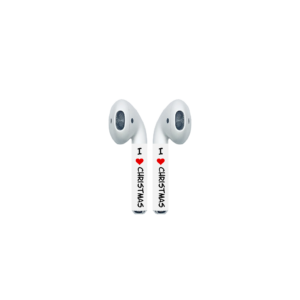 I Love Christmas on AirPod Colors