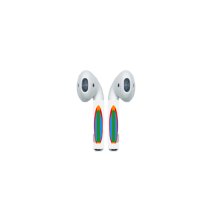 AirPod Colors Surfboard Graphic