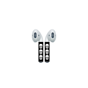 Triple White Skulls on AirPod Colors